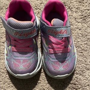 Skechers Kids Sneakers - Pink and Gray